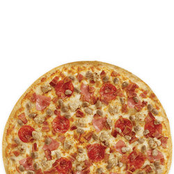 Famosa pizza Meat Supreme de Peter Piper Pizza