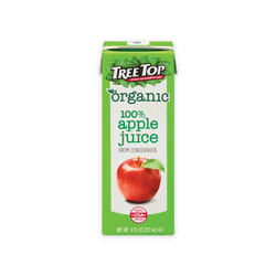 Organic Tree Top Apple Juice available at Peter Piper Pizza